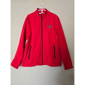 Men's Stormtech Red Performance Jacket L with Black Zippers